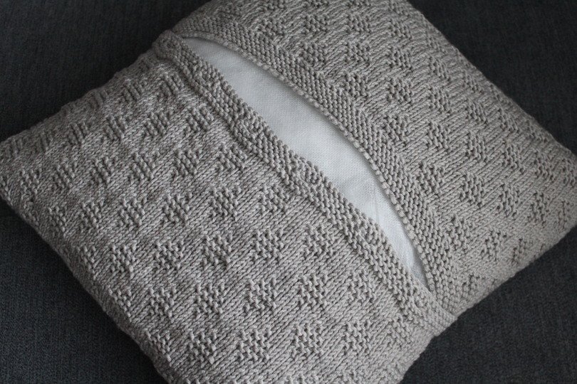"Little Diamonds" Kissenhülle stricken PDF-Anleitung