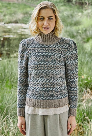 Rollkragenpulli im Fair-Isle-Style