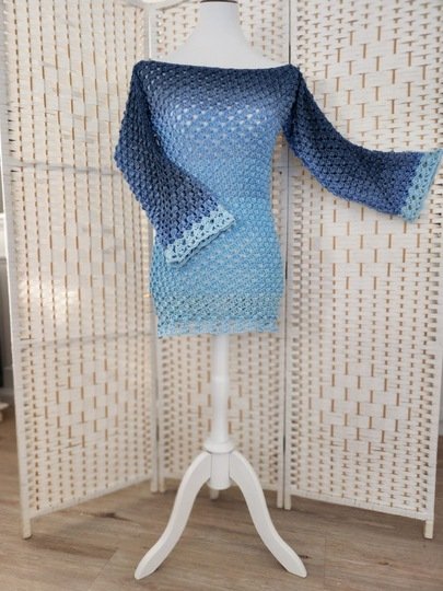 1-Bobbel-Winter-Häkelpulli "December Dream"