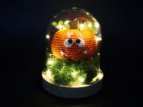 Häkelanleitung Beleuchteter Kürbis - PDF Datei