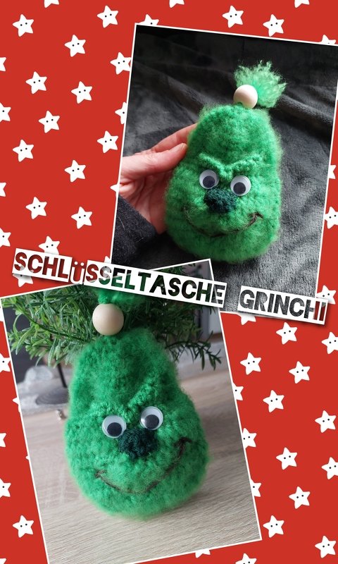Schlüsseletui "Weihnachtsmuffel Grinchi"