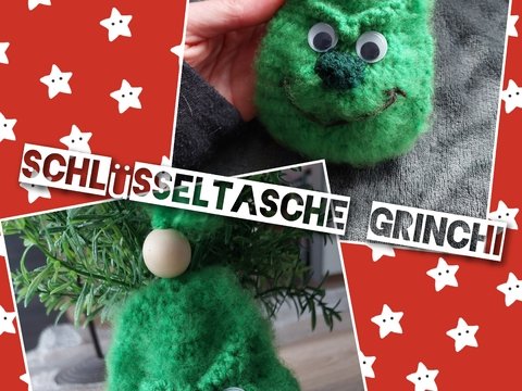 Schlüsseletui "Weihnachtsmuffel Grinchi"