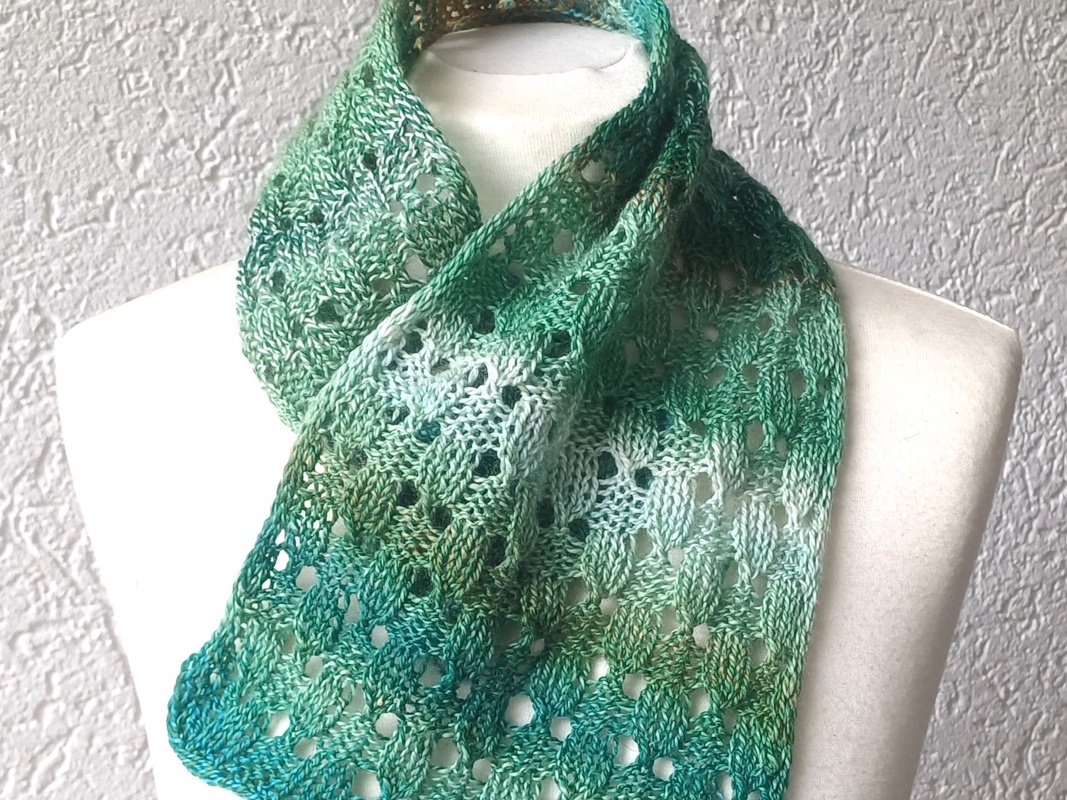 Schal "Korbgeflecht", alle Längen u. Breiten