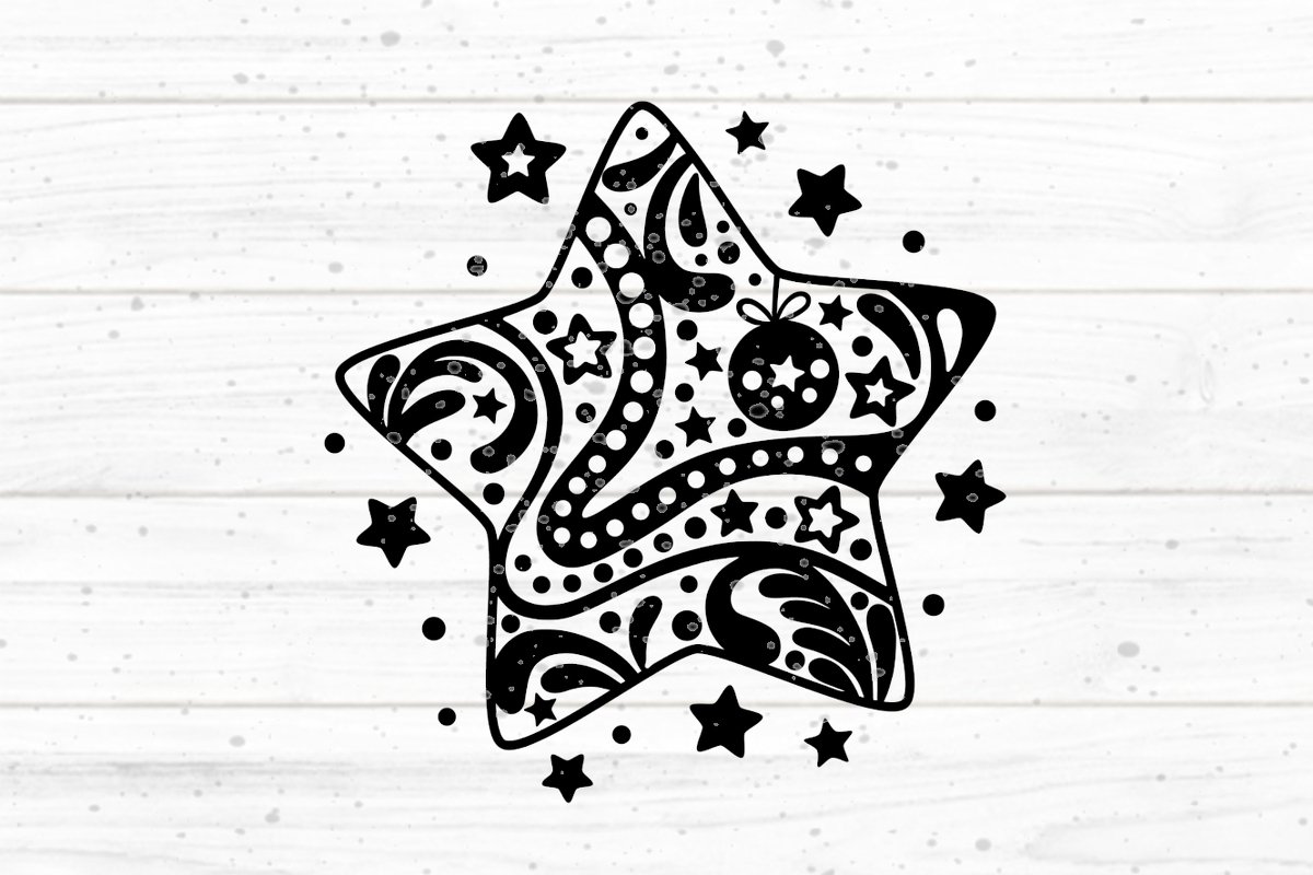 Stern einfach Plotterdatei SVG DXF FCM