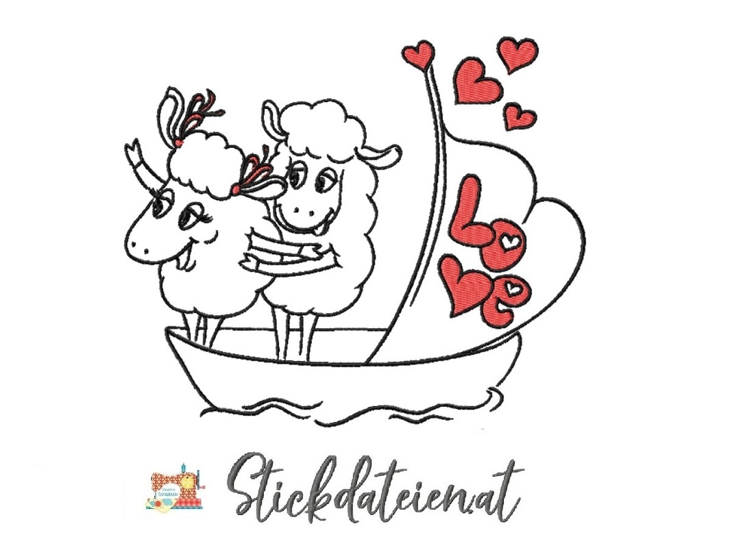 Loveboat Stickdatei, Stickdatei Liebespaar, Titanic Stickvorlage, Hochzeit