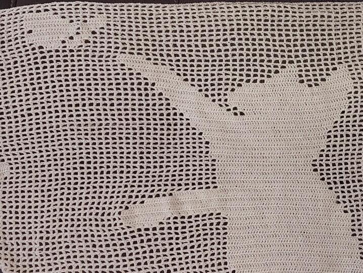 Anleitung Motivtuch Katze "Katze und Schmetterlinge"