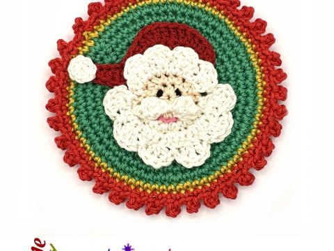 Santa Claus patch crochet applique
