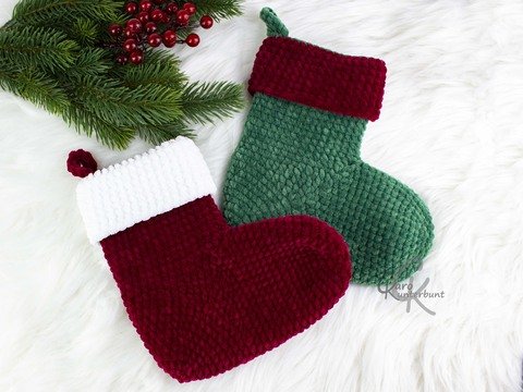 Weihnachtssocke - Häkelanleitung von CaroKunterbunt