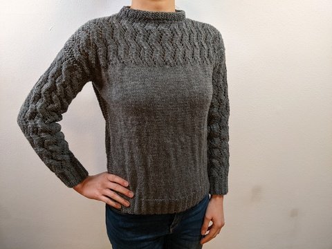 Strickanleitung Pullover mit Wellenmuster