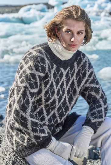 Fair-Isle-Pulli aus Alpakawolle