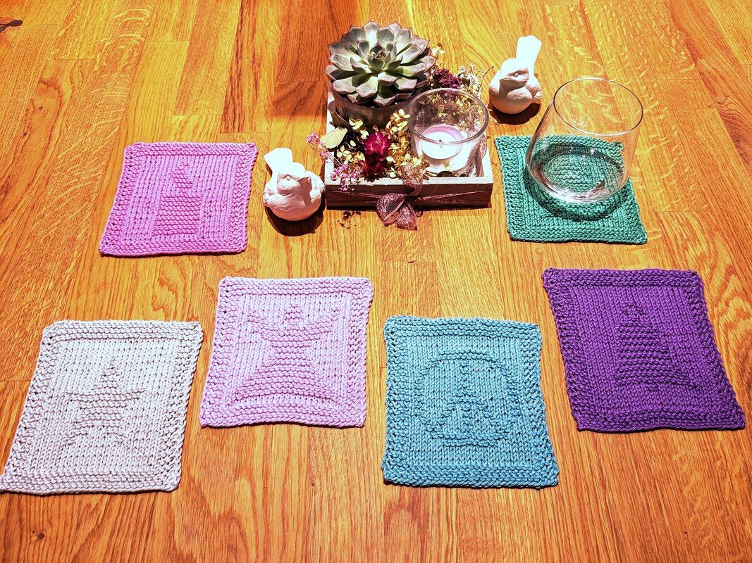 Strickanleitung Adventsdeko Untersetzer - ganz einfach
