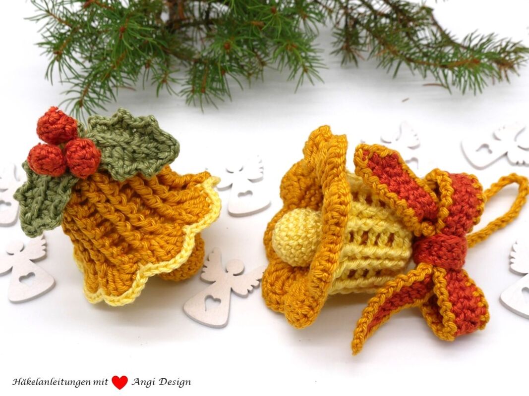 Häkelanleitung bezaubernde große Glöckchen, verarbeite deine Wollreste dazu