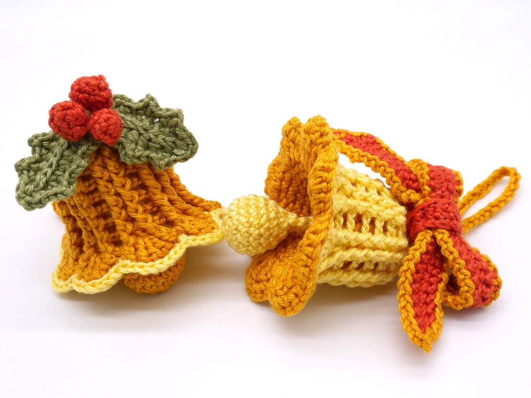 Häkelanleitung bezaubernde große Glöckchen, verarbeite deine Wollreste dazu