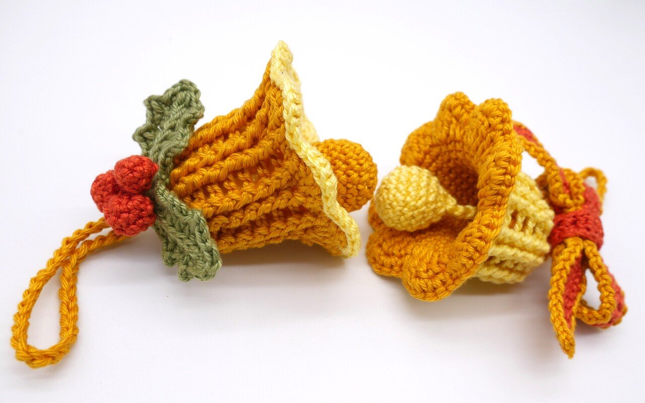 Häkelanleitung bezaubernde große Glöckchen, verarbeite deine Wollreste dazu