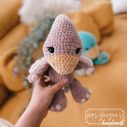 Häkelanleitung - Dinosaurier - Dinobaby Pterosaur - deutsch