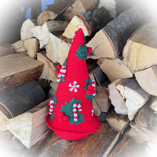 Der Weihnachtsgnome als T&uuml;rstopper, H&auml;kelanleitung Weihnachtswichtel