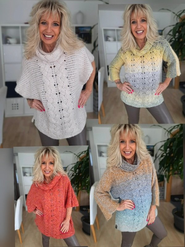 Puzwidu - Poncho/Pullover Häkelanleitung
