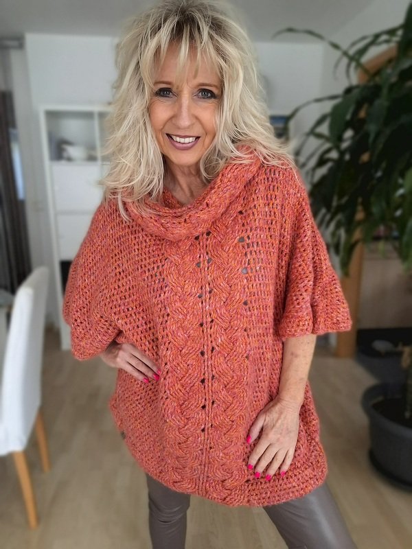 Puzwidu - Poncho/Pullover Häkelanleitung - Bild 15