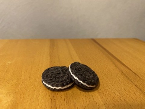Oreo Keks / Kekse im Oreo-Style häkeln für Spielküche, Kaufladen oder Deko