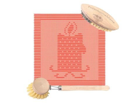 Weihnachtsdeckchen Motivtuch „ Kerzenlicht “ Friedenslicht Spüllappen Deko