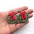 Christmas wreath earrings