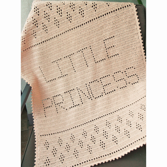 Little princess baby blanket