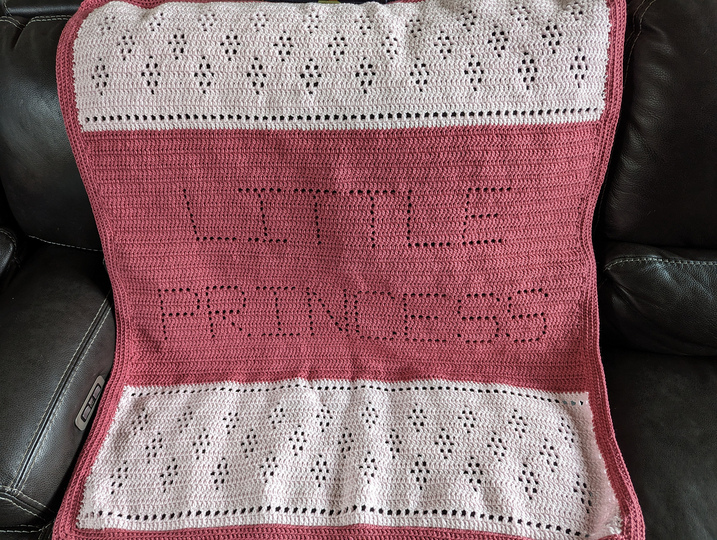 Little princess baby blanket