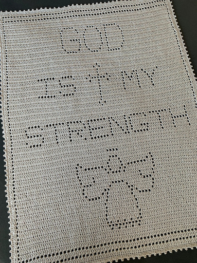 Angel crochet baby blanket