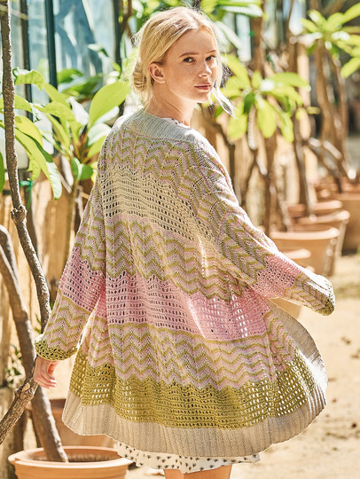 Jacke mit Musterstreifen