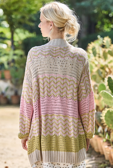 Jacke mit Musterstreifen