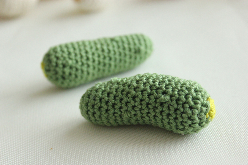 Häkelanleitung "Schweizer Raclette-Set" / super für Wollreste