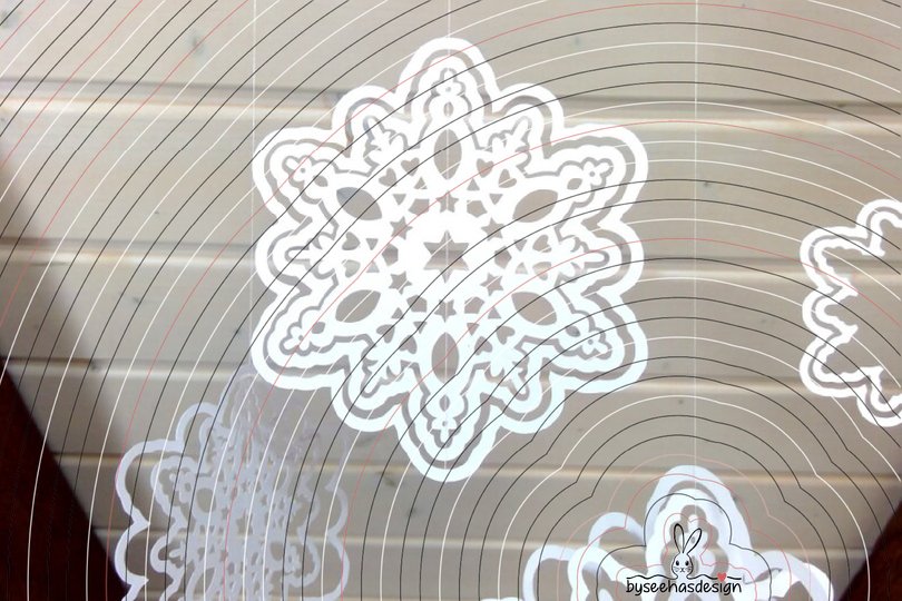 Deko Stern mit Rahmen Plotterdatei SVG DXF