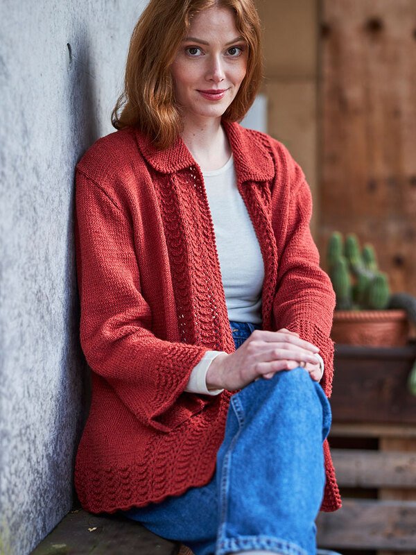 ZIEGEL-TWIN-SET JACKE - Bild 4