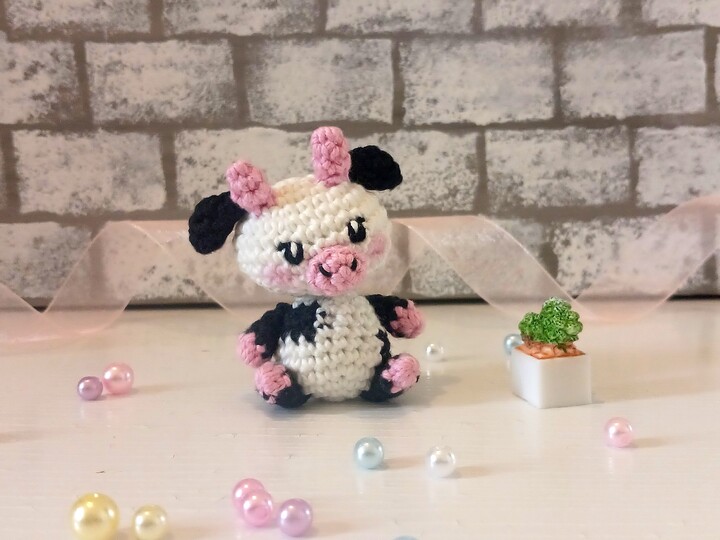 Crochet Pattern Cute Cow Amigirumi