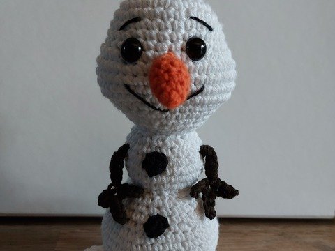 Schneemann Fantasy Amigurumi Schneemann Snowman häkeln ca. 20cm hoch