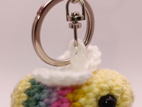 Bunte Hummel Schlüsselanhänger