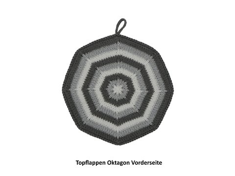 Topflappen Oktagon Strickanleitung