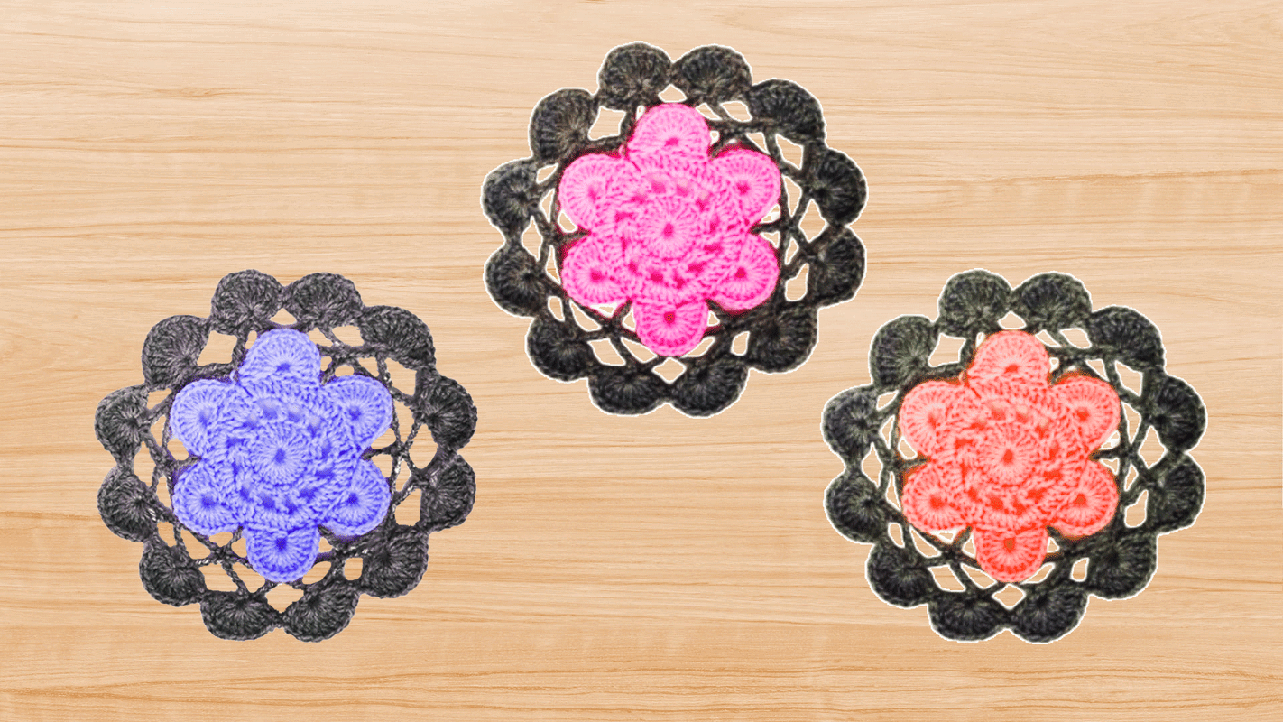 Häkelanleitung für runder Untersetzer