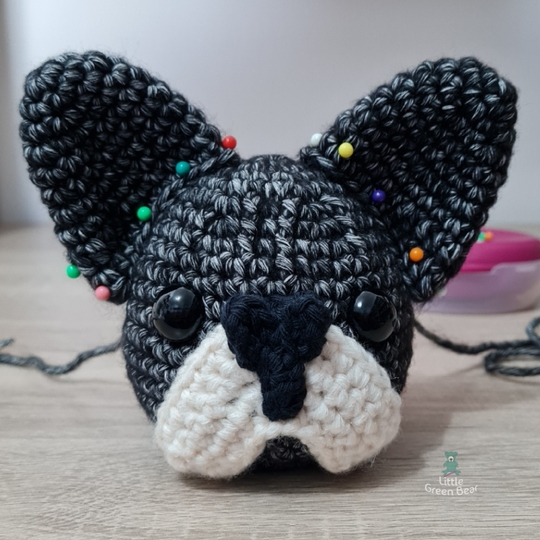 Franklin the French Bulldog Crochet Amigurumi Pattern (English)