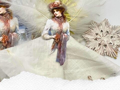 Anleitung Vintageengel - Weihnachtsdekoration  basteln - Weihnachtsengel