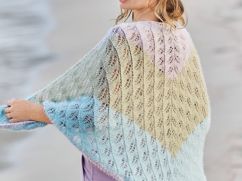 Gestreiftes Ajourmustertuch