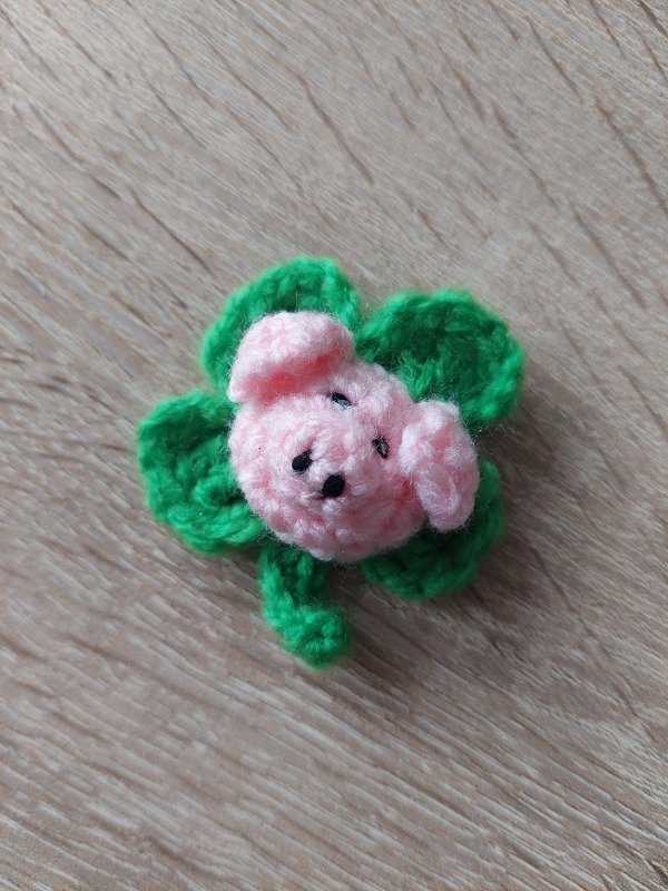 Kleeschwein Anhänger / Glücksbringer - Bild 2