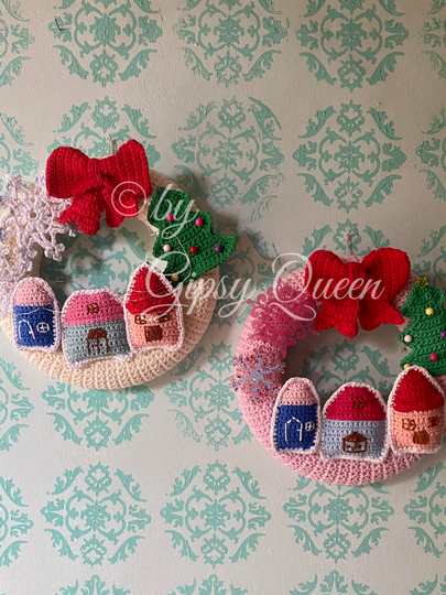 Häkelanleitung Weihnachtskranz