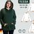 Tessa – Weiter Damen Hoodie im Boyfriend-Look mit Kragen/Kapuze (BU 80-116)