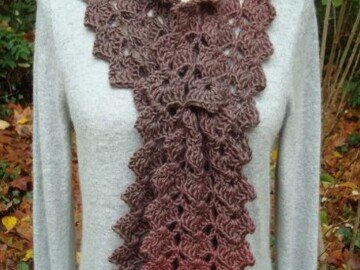 Lacy Keyhole Scarf - PA-330