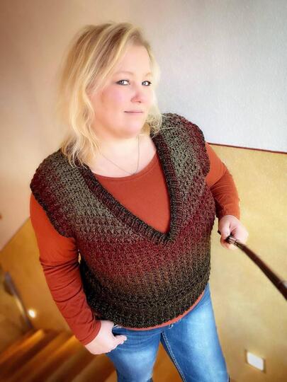 RVO Häkelanleitung: Spring Romance Pullover oder Pullunder