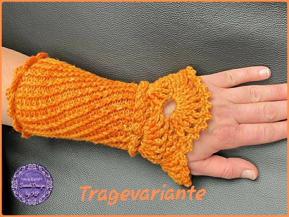 Spar-Set für 4 verschiedene gehäkelte Pulswärmer - Bild 5