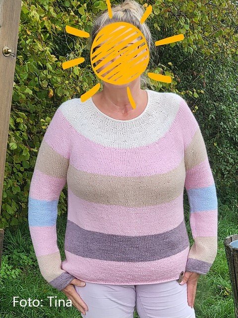 Round Yoke Sweater | VANILLA TEA Sweater | top down & seamless |  7 sizes - Image 12