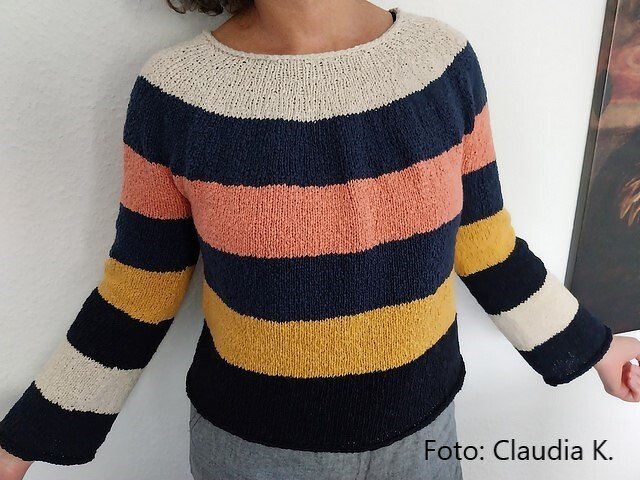 Round Yoke Sweater | VANILLA TEA Sweater | top down & seamless |  7 sizes - Image 11