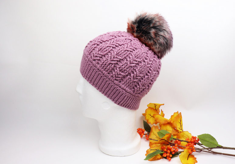 Wintermütze "Shanti" (alle Gr., Zopfmuster)